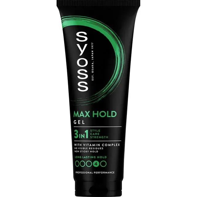 Gel de par Syoss Max Hold pentru fixare foarte puternica, 250 ml