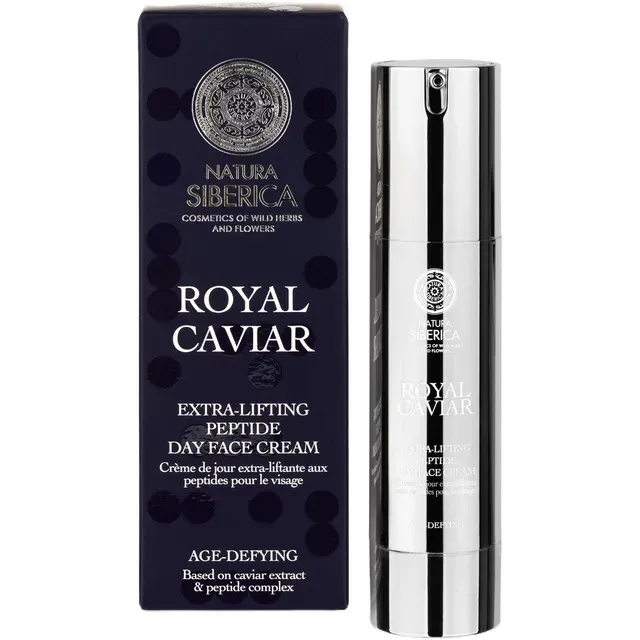 Crema de zi pentru lifting cu peptide Natura Siberica Royal Caviar, 50 ml