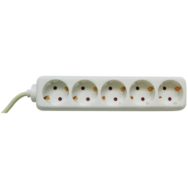 Prelungitor Bachmann SELLY 3812500, 5 prize, protectie copii, 16A, H05VV-F 3G1mm2, IP20, cordon 1.5m, Alb
