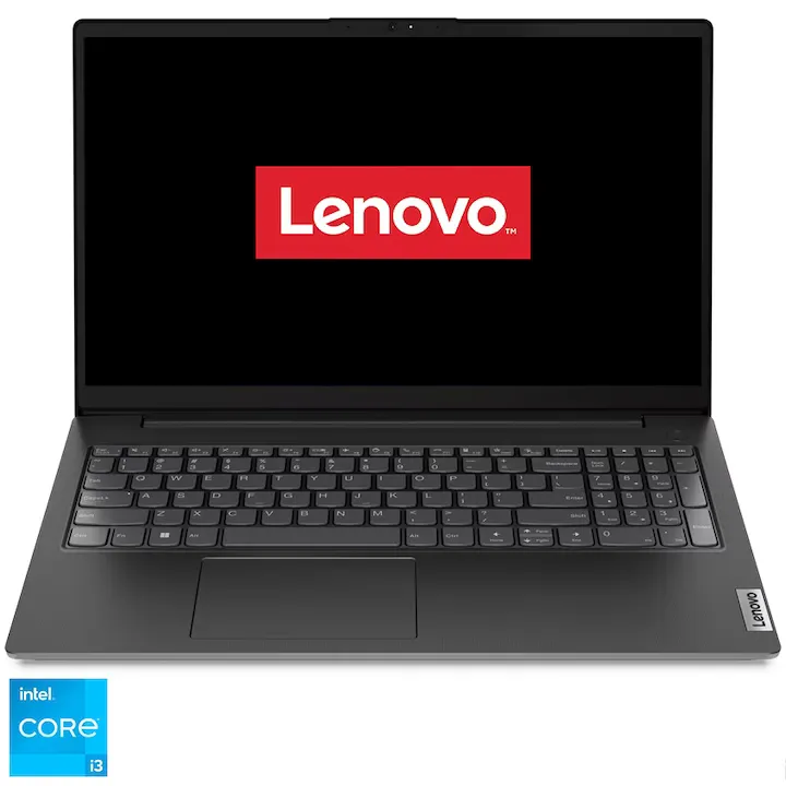 Lenovo V15 G3 IAP cu procesor Intel® Core™ i3-1215U pana la 4.40 GHz, 15.6", Full HD, 8GB, 256GB SSD, Intel® UHD Graphics, No OS, Business Black