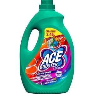 Solutie pentru indepartarea petelor Ace Booster Colors, fara clor, parfum de primavara, 2.45 l