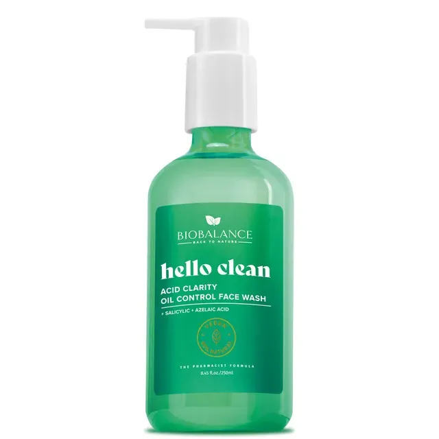 Gel de curatare cu acid salicilic si acid azelaic Bio Balance Acid Clarity Hello Clean, 250 ml