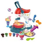 Set Plastilina Fabra®, atelier de prajituri cu instrumente de modelare, jucarie interactiva si educativa, 5 culori diferite de pasta modelatoare, + 3 ani, usor de folosit si curatat, fara lipire si uscare, 18 x 21.5 x 26 cm