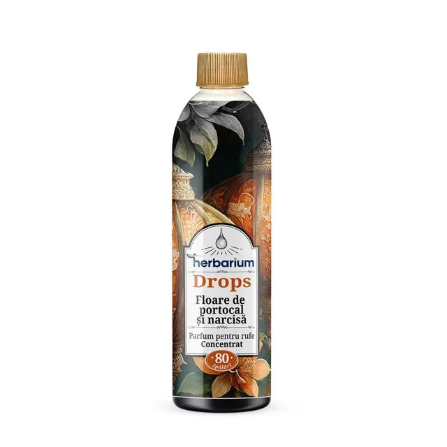 Parfum de rufe concentrat Herbarium Drops Floare de portocal si narcisa, 80 spalari, 200 ml