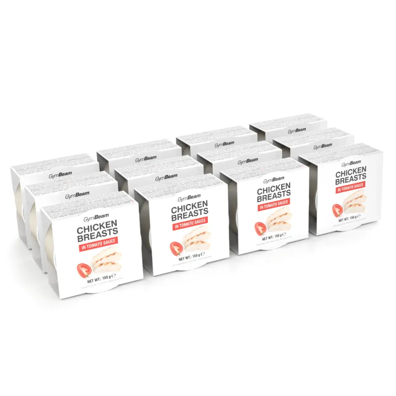 Piept de pui in sos de rosii, GymBeam, 12 x 155 g
