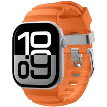 Curea pentru Apple Watch 8 / 9 / 10 / SE / SE 2 / Ultra / Ultra 2 (44/45/46/49mm) - Spigen Watchband (WBS2) - Orange
