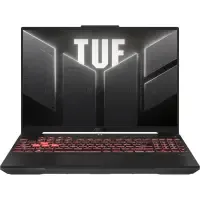 Laptop Gaming ASUS TUF A16 FA607NUG (Procesor AMD Ryzen™ 7 7445HS (16M Cache, up to 4.7 GHz), 16 FHD+ 144Hz, 32GB, 512GB SSD, nVidia GeForce RTX 4050 @6GB, Negru/Gri)
