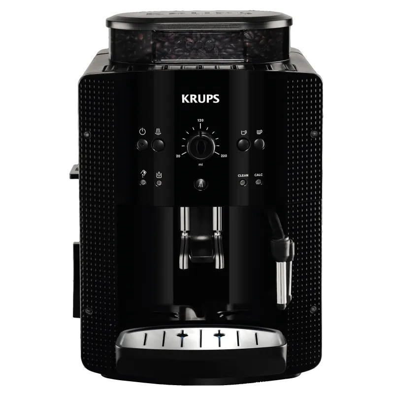 Espressor automat Krups Espresseria Automatic EA8108, 1450W, 15 bar, rezervor apa 1.6 l, rasnita 3 nivele, negru