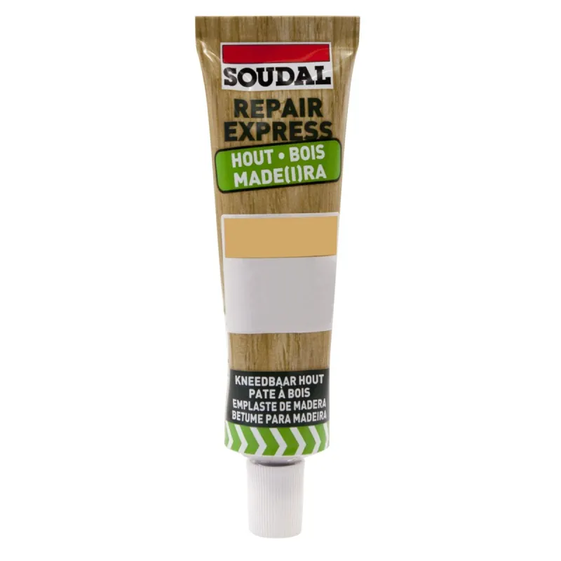 Chit modelabil Soudal Repair Express, pentru reparatii lemn, brad, 50 ml