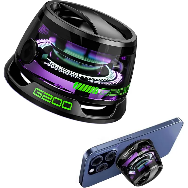 Boxa Portabila Bluetooth Rezistenta la Apa IPX7 cu Magnet, Atasare Magnetica pentru Telefoane & Suprafete Metalice, Sunet Surround 3D, Iluminare RGB, TWS Dual Channel, Negru