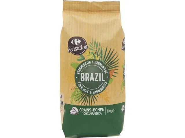 Cafea Boabe Brazilia Carrefour Sensation, 1 Kg