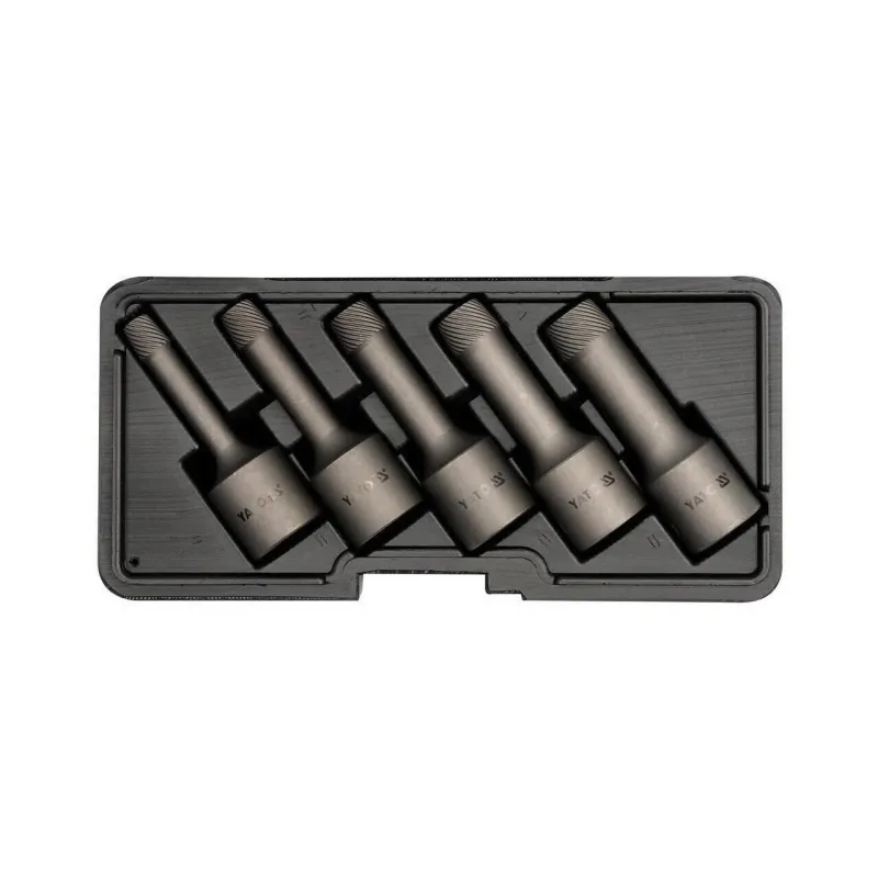 Set extractoare suruburi rupte Yato YT-0624, 1/2", 8-16mm, 5 piese