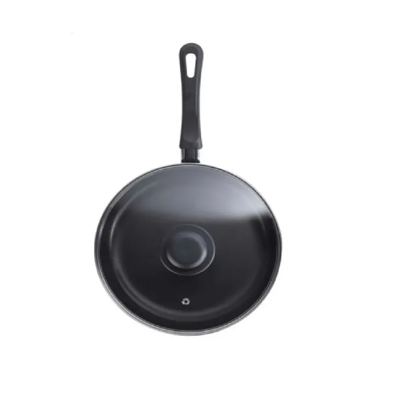 Tigaie adanca Auchan Essential din aluminiu, cu capa, 24 cm