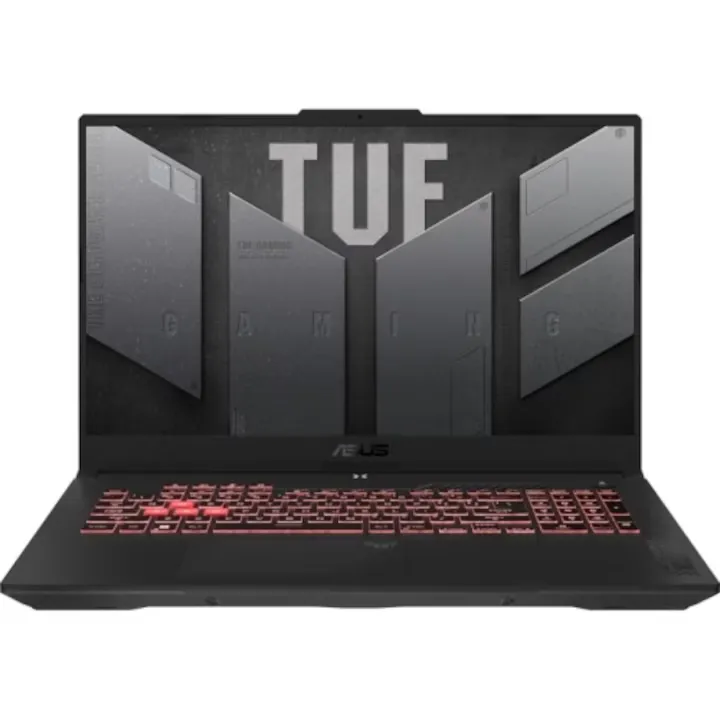 Laptop ASUS TUF Gaming FA707NUG-HX180MXM, AMD Ryzen 7 7445HS, 17.3 inch, RAM 32GB, SSD 1TB, nVidia GeForce RTX 4050 6GB, No OS, Mecha Grey