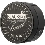 Plasturi hidratanti pentru ochi cu extract de melc negru Farmstay Black Snail, 90 g