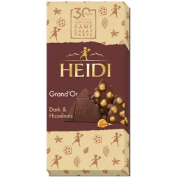 Ciocolata amaruie cu alune de padure intregi caramelizate 100g