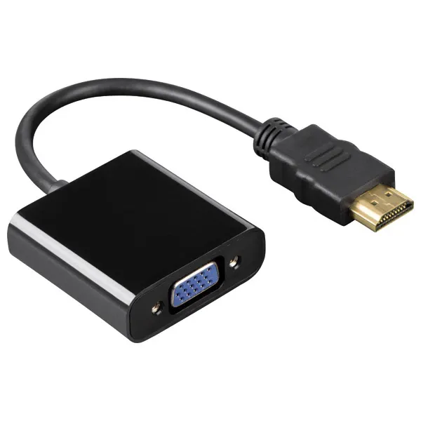 Adaptor, convertor semnal HDMI (digital) la VGA (analog) HDMI A tata la VGA mama - fara sunet, unidirectional
