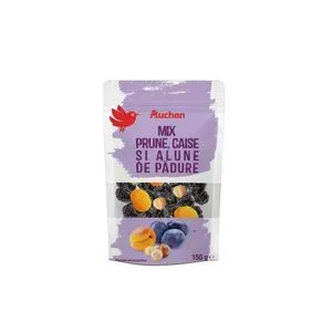 Mix de prune, caise si alune de padure Auchan, 150 g
