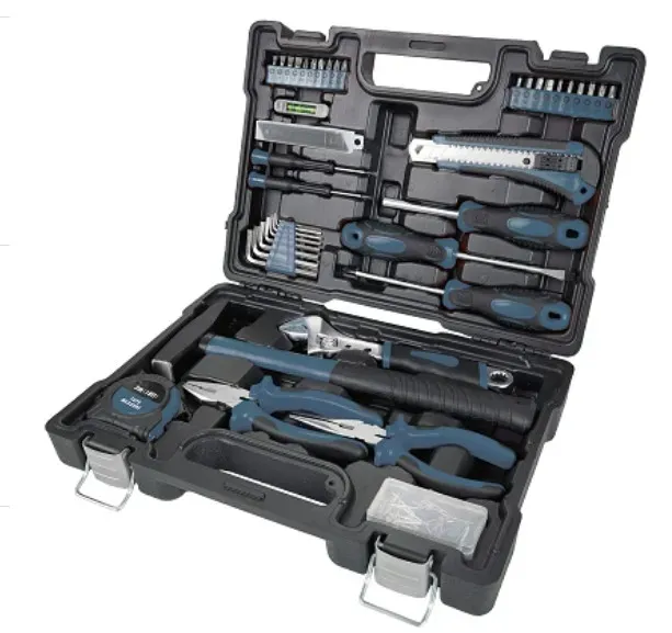 Set scule de mana Auchan, 45 de componente, albastru/negru