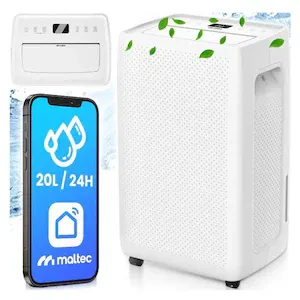 Dezumidificator cu functie de purificare a aerului DH-20330A, 20 l / 24 h, functie Wi-Fi, MalTec 111784