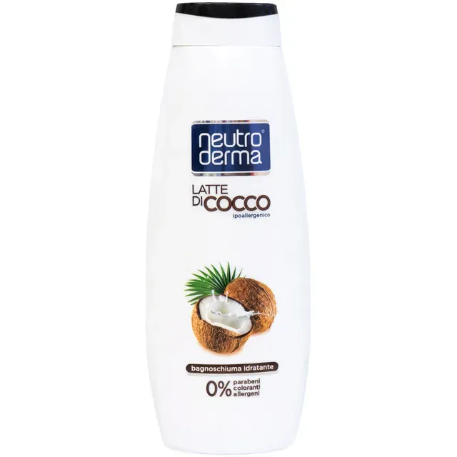 Gel de dus hidratant Neutro derma Lapte de cocos, 750 ml