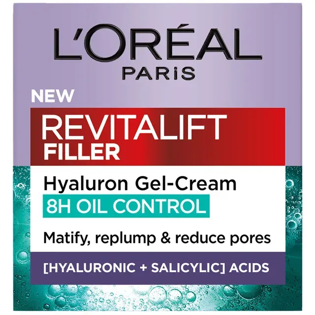 Crema antirid cu acid hialuronic si SPF 50 L'Oreal Paris Revitalift Filler, 50 ml