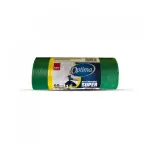 Saci menajeri Sano, 60 l, 15 bucati, verde