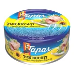 Ton bucati in ulei de floarea soarelui, 160g