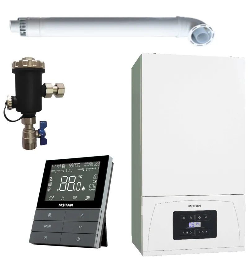 Set Centrala termica Motan Condens.050, 24 kw + Termostat fara fir TH510-RTS + Filtru antimagnetia 10000 gauss