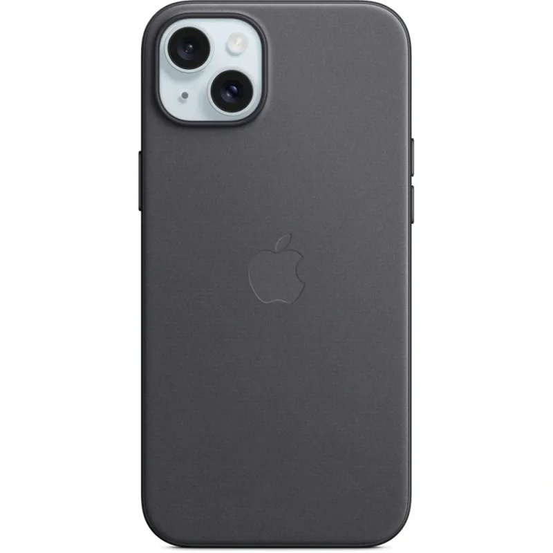 Husa telefon APPLE iPhone 15 Plus FineWoven Case cu MagSafe - Black, MT423ZM/A