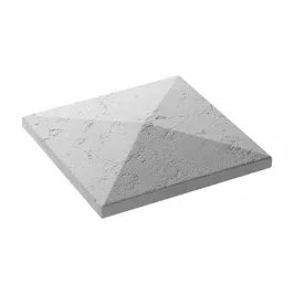 Capac stalp gard Star Stone, Roma, silver, 350 x 350 x 50 mm