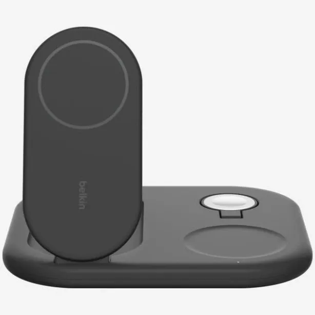 Stand de incarcare 3in1 Belkin BOOSTCHARGE Qi2 15W - Negru
