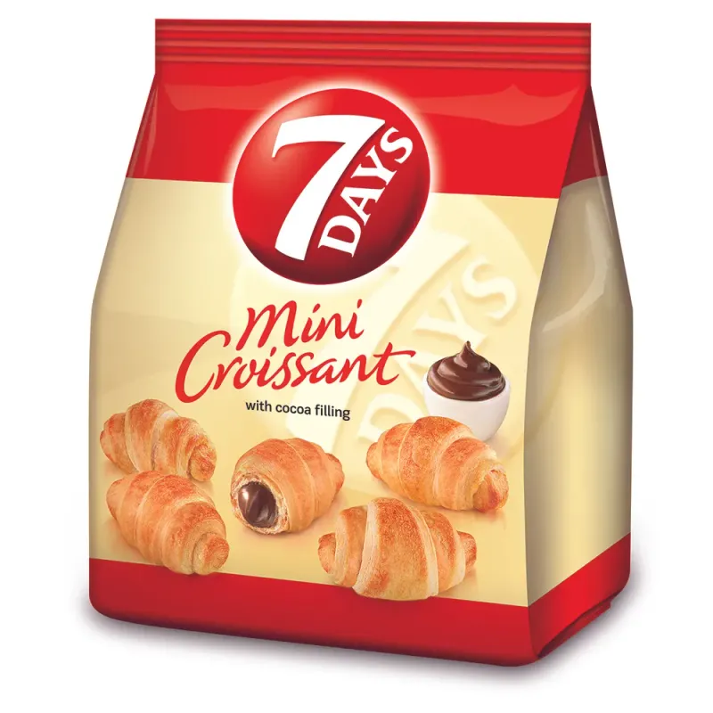 Mini croissante cu umplutura de cacao 7 Days, 185 g