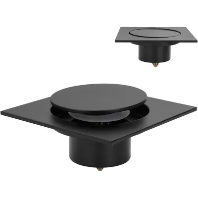 Supapa anti-miros patrata din otel inoxidabil pentru baie 10x10cm potrivita pentru bucatarie, baie, balcon, mai intunecat