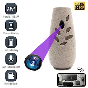 Camera Spion WiFi, AIR01 Ascunsa in Odorizant de Camera, Full HD, 5MP, Inregistrare Audio Video, Activare la Miscare, Slot Card