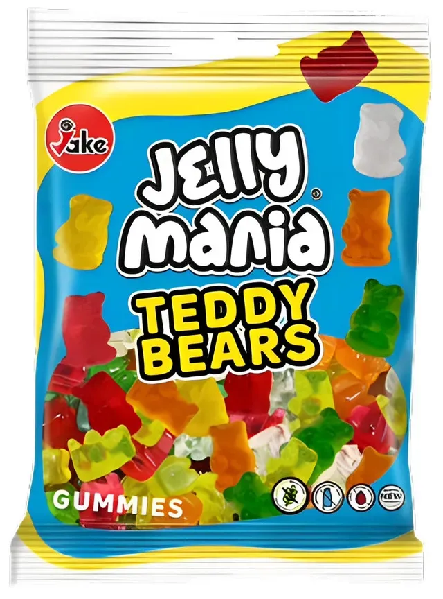 Jeleuri in forma de ursuleti Jake Jelly Mania Teddy Bears, 100 g