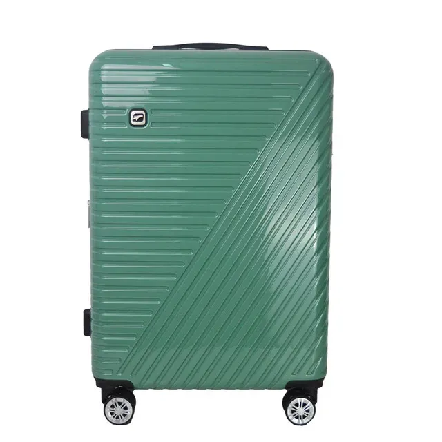 Troler Airport Shiny, din ABS, L, 50 x 75 x 30 cm, verde