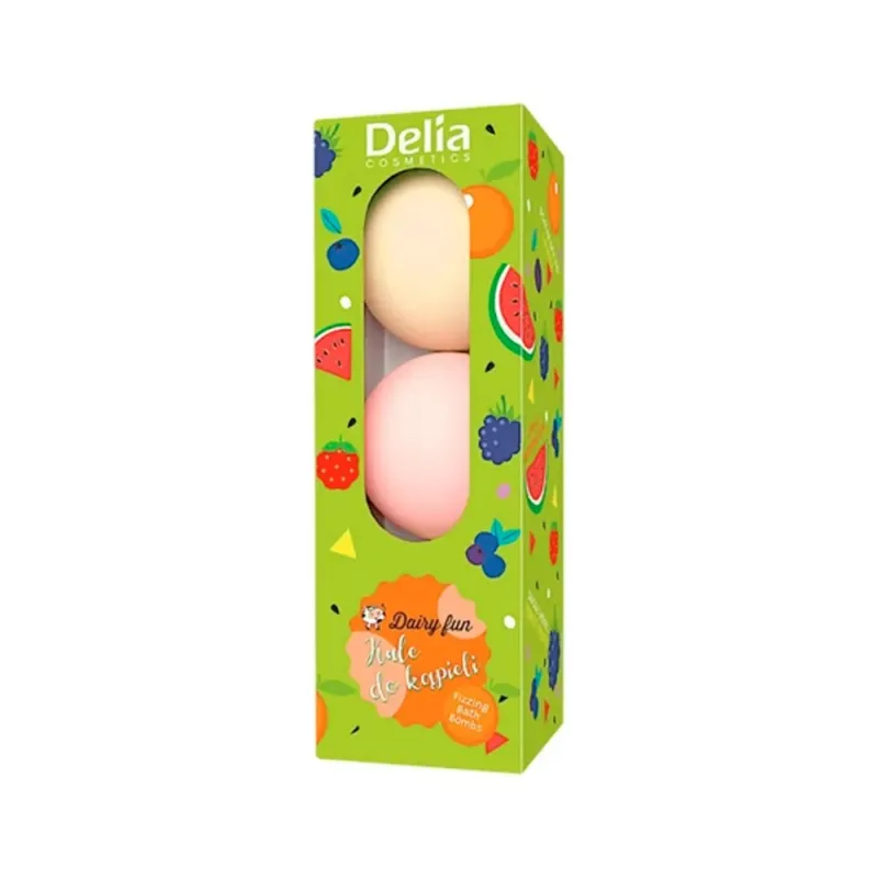 Set bombe de baie Delia Cosmetics Dairy Fun, 3 bucati