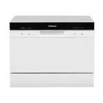 Masina de spalat vase Hansa compacta ZWM556WH Hansa, Capacitate 6 seturi, Numar programe 5, Clasa energetica F, Cos tacamuri, Motor Universal, 49db