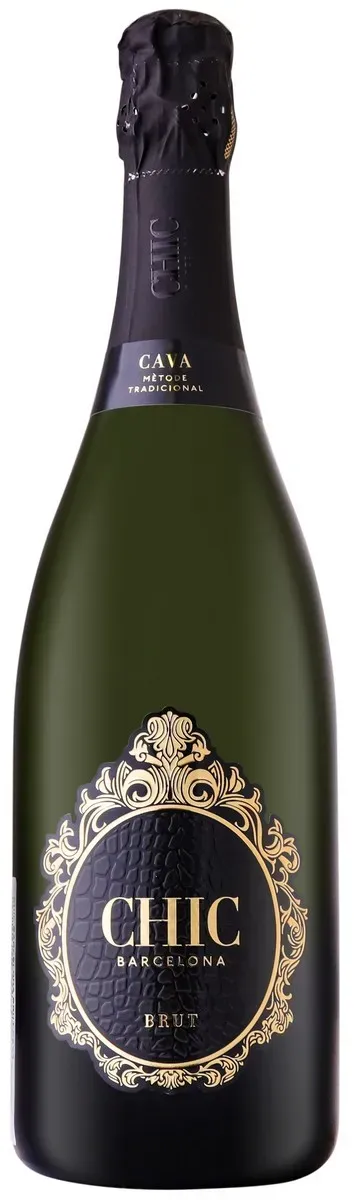 Vin spumant alb brut CAVA Chic Barcelona, Macabeo, Parellada si Xarel-lo, 0.75 l