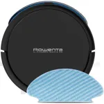 Robot de aspirare Rowenta X-Plorer Serie 50 RR7375WH, aspirator si mop, 120 min, 3 senzori, 14.8V, statie de incarcare, curatare 4 in 1, mop Smart Aqua Power, Wi-Fi, negru