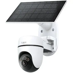 Kit camera de supraveghere Wireless cu panou solar Tapo C630 KIT cu Pan/Tilt 360 grade, 5MP, 3K (2880 × 1620 px), Color Night Vision, Smart Detection AI, Two-Way Audio, acumulator 6700mAh, IP65