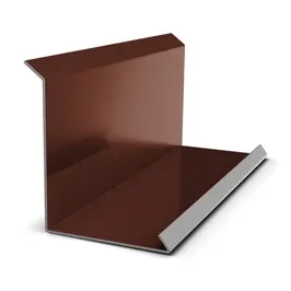 Bordura fixare placi la zid, Bilka, maro (RAL 8017), lucios, 0.45 mm
