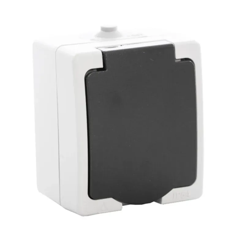 Priza cu capac Schuko, IP 54