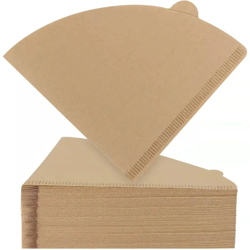 Filtru de cafea, conuri 02, hartie naturala, reutilizabil, ZZHUI ZZXUE®, pentru aparat de cafea cu picurare, 100 bucati