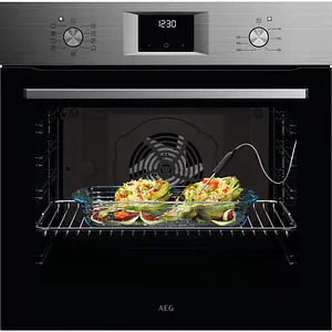 Cuptor incorporabil AEG SurroundCook OA5CB31SM, Electric, Gatire cu abur, Autocuratare catalitica, 72 l, Clasa A, inox-negru