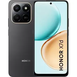 荣耀 X7d 手机,128GB 存储,6GB 运行内存,双卡双待,丝绒黑