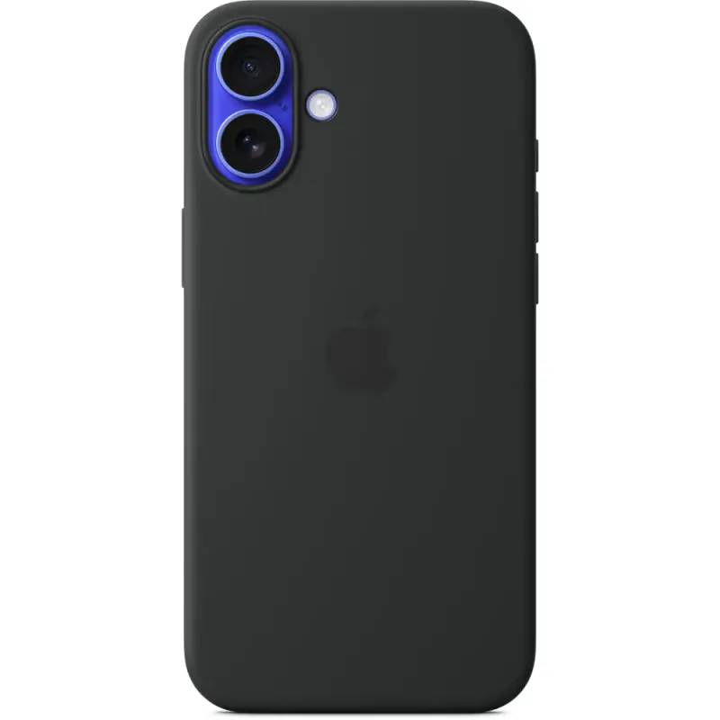Husa telefon APPLE iPhone 16 Plus Silicone Case cu MagSafe - Black, MYY93ZM/A