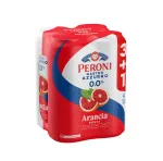 Bere aromatizata fara alcool Peroni Arancia Rossa, 3+1 x 0.5 l