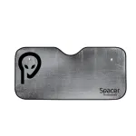 PARASOLAR auto SPACER pentru parbriz, fata dubla, folie din aluminiu, 2 x ventuze prindere, dimensiune 150 x 80 cm "SPAA-PARAS-150"